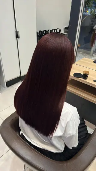 ロング カラー パーマ 岡本 准太のヘアスタイル