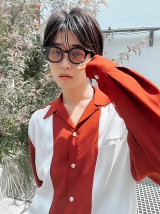 パーマ ヘアアレンジ メンズ ハイトーン/美髪矯正 🍃大江拓実のヘアスタイル