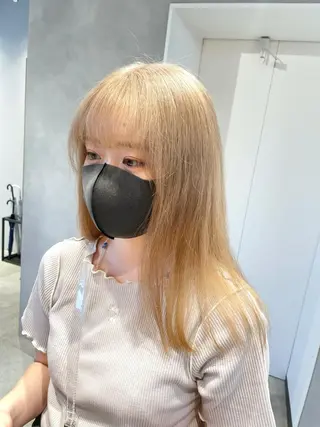 セミロング カラー ブロンド×ハイトーン /遠藤将太のヘアスタイル