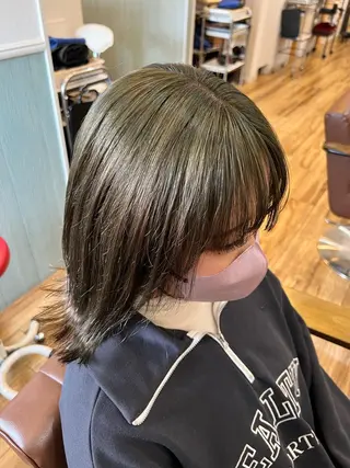 ミディアム カラー 🐰ハイトーンカラー 畠山　渡🐰のヘアスタイル