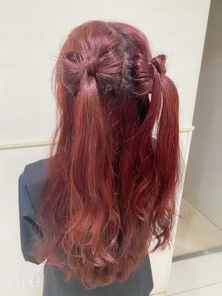 ロング ヘアアレンジ 樋渡 侑希のヘアスタイル