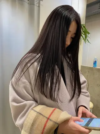 ロング カラー 村田 りょうやのヘアスタイル