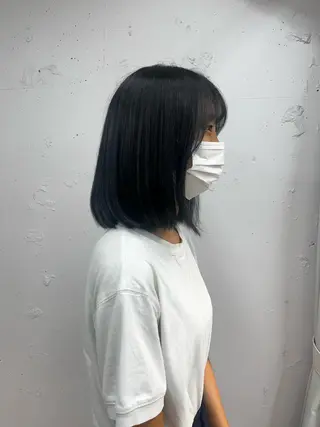 カラー 顔まわり/ボブウルフ 🤍愛唯(めい)のヘアスタイル