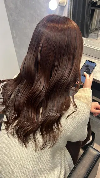 ロング カラー mimiiy梅田 中崎町ハイトーンのヘアスタイル