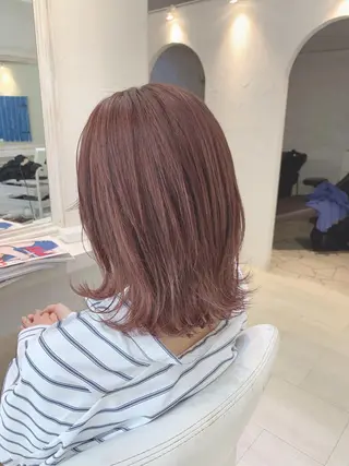 ミディアム カラー uros.所属・中目黒✂︎店長✂︎ TOMOHIROのヘアスタイル