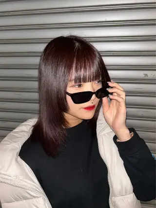 ミディアム 大人レイヤー/艶美髪 🇺🇸TOMONAのヘアスタイル