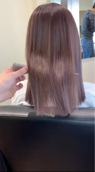 ミディアム カラー 髪質改善サロン 心斎橋ARCHEのヘアスタイル