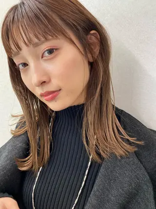 ミディアム sand yokohama所属・✨️今だけ無料✨️ 鶴田みなみのヘアスタイル