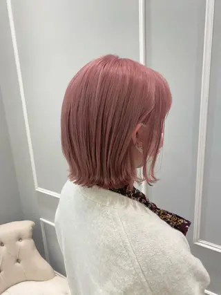 セミロング 似合わせ艶髪カラー ❤️ハダユミのヘアスタイル