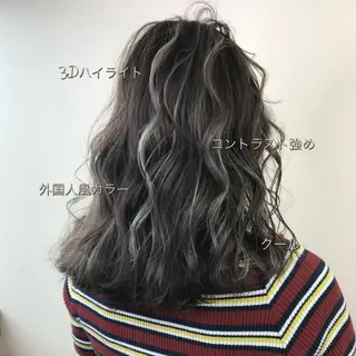 ロング カラー Lien 深井店のヘアスタイル