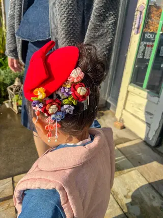 ロング ヘアアレンジ キッズ NAGON STYLE  MICI所属・佐藤 美聡のヘアスタイル