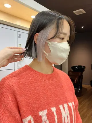 ショート カラー ヘアアレンジ 小顔カット/艶 カラー特化♡MIHOのヘアスタイル