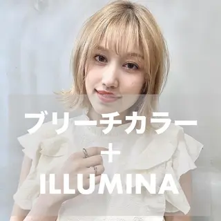 ミディアム カラー SOURCE 堺東のヘアスタイル