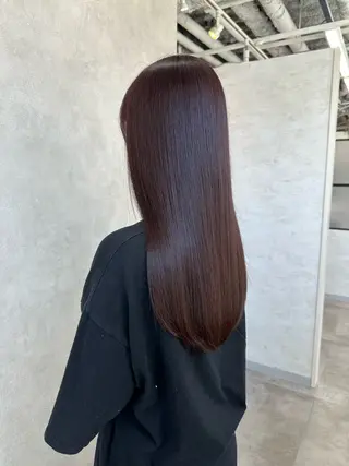 ロング カラー ako │ soa巻ける縮毛矯正のヘアスタイル