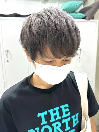 ショート カラー ヘアアレンジ メンズ kai .のヘアスタイル