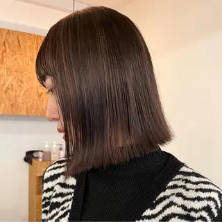 ミディアム カラー 暖色/パーマ 🌼クニトウメイのヘアスタイル