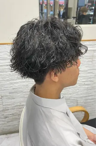 ショート パーマ メンズ ❄️メンズカット 落合諒❄️のヘアスタイル