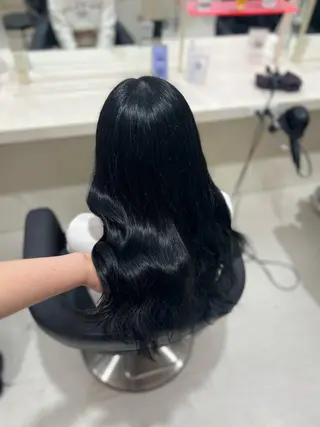 セミロング カラー ヘアアレンジ 韓国レイヤー＆ピンク 艶髪🩶maikoのヘアスタイル