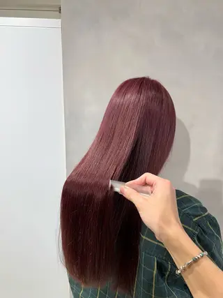 ロング カラー 【髪質改善/縮毛矯正 /カラー】ホサカのヘアスタイル