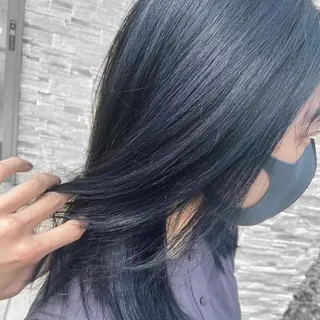 セミロング パーマ 杉木 勝太のヘアスタイル