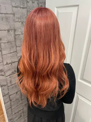 ロング rina／ベージュ ワンホン/韓国ヘアのヘアスタイル