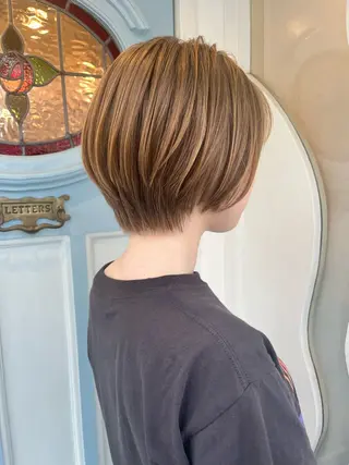 ショート カラー ボブ/透明感カラー /大宮/たぐち🥣のヘアスタイル