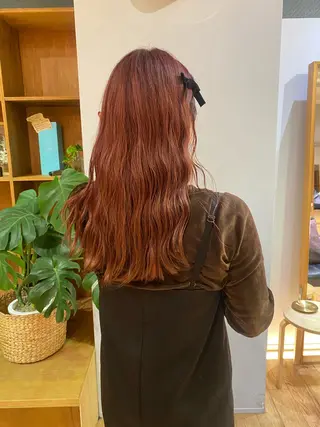 セミロング 大人可愛い♡コテ巻き パーマ🌼杉田 萌恵のヘアスタイル