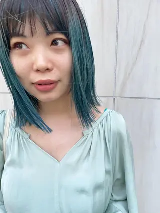 ミディアム カラー tatsumi/ボブ ウルフ/レイヤーのヘアスタイル