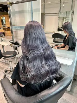 ロング カラー ヘアアレンジ トレンドモテカラー 🩷色落ちまで可愛くのヘアスタイル