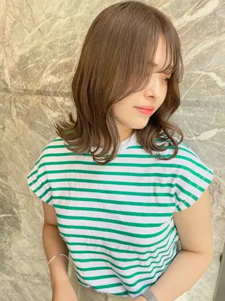 ミディアム 髪質改善will hairdesignのヘアスタイル