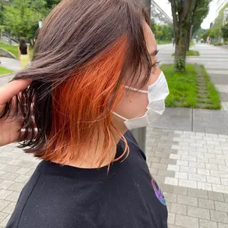 ミディアム カラー イシカワ エリナのヘアスタイル