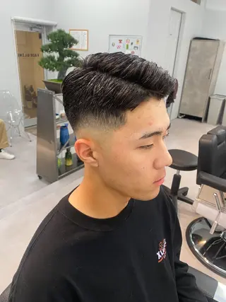 ショート パーマ ヘアアレンジ メンズ The faderz barbershop所属・フェードモデル限定 🔥高円寺Maiのヘアスタイル