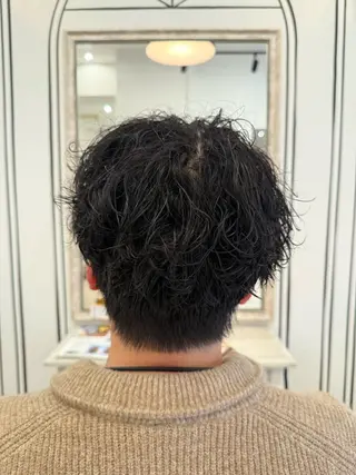 ショート パーマ メンズ Eclat【エクラ】所属・三上 莉里のヘアスタイル