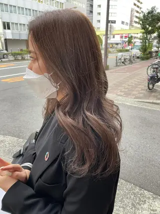 セミロング 天王寺ハイトーン rinkaのヘアスタイル