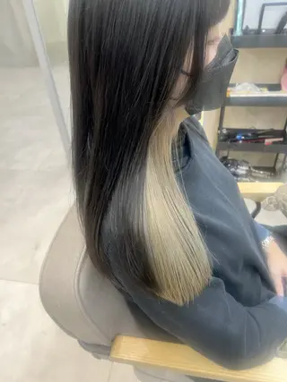 セミロング カラー メンズ レイヤー ウルフ 弓木啓輔のヘアスタイル