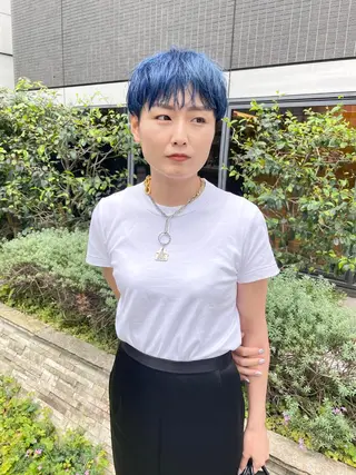 ショート カラー パーマ ヘアアレンジ メンズ キッズ ネイル マツエク・マツパ アイブロウ tatsumi/ボブ ウルフ/レイヤーのヘアスタイル