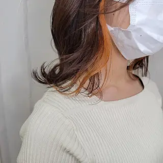 ミディアム 🇰🇷透明感×ハイ トーン🌟tomoのヘアスタイル