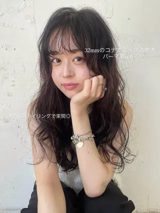 ロング カラー ROMMY.所属・ナカノユウ/本厚木/ レイヤーカットのヘアスタイル
