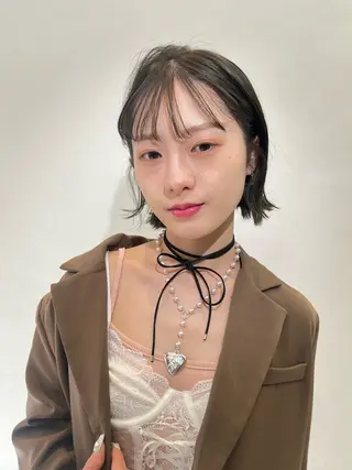 ミディアム カコ/レイヤーカット ヘアアレンジのヘアスタイル