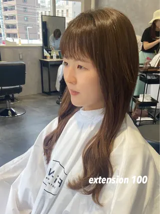 ロング プルエクステ/インナ ーカラー🦊はるなのヘアスタイル