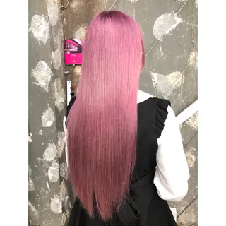 ロング カラー 推しカラー✨ オタク美容師ユウカのヘアスタイル