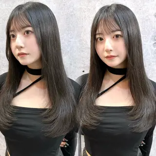 ロング 韓国/ワンホンヘア 髪質改善/MaCoのヘアスタイル