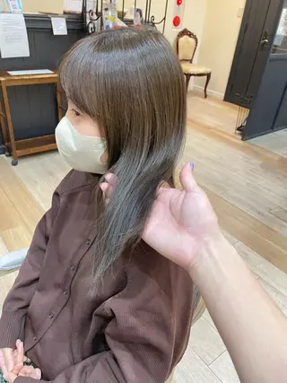 セミロング 亀川蓮 Agu hairのヘアスタイル