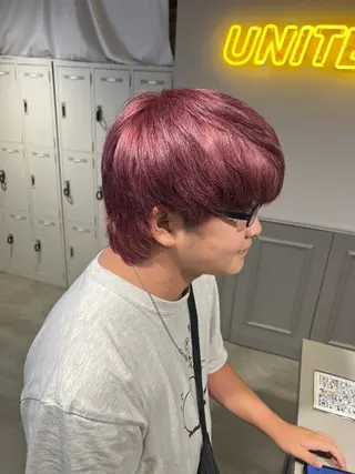 ショート カラー パーマ メンズ 韓国レイヤーカット /REIのヘアスタイル