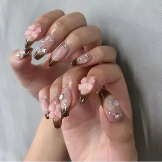 ネイル rina ニュアンス♡ワンホンのネイルデザイン