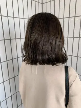 ミディアム カラー ハットリ /北習志野のヘアスタイル