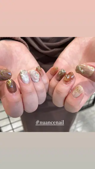 ネイル 淡色ネイル 🎀moeのネイルデザイン