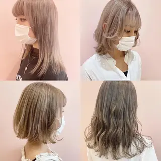 カラー 西本 夏美のヘアスタイル