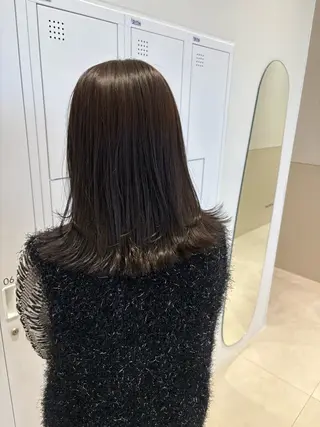 セミロング カラー SALOWIN京都河原町suite店所属・うる艶カラー／ 髪質改善／arisaのヘアスタイル