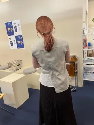 ロング カラー 佐藤 永夏のヘアスタイル